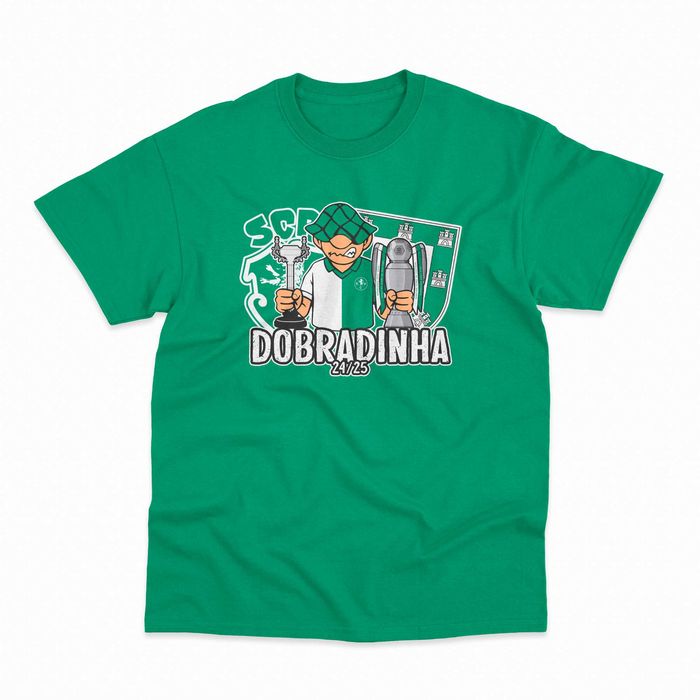 T-shirt Sporting "Dobradinha 24/25" 3 cores (Vendo/Troco)