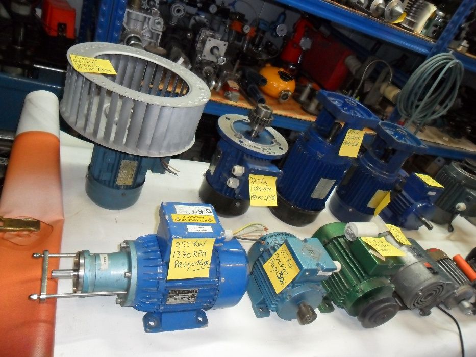 Motores de 230V de 1 HP e 380 v até 2.2 HP como novos