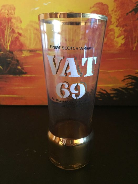 Conjunto de Jarro e 6 copos de Whisky (publicidade vintage)