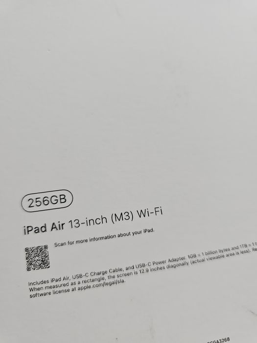 Новий Ipad Air 13" m3 2025 256 gb не активований, запакований