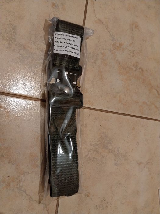Pasek taktyczny ciemno zielony khaki