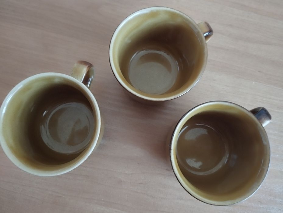 3 kubki z czasów PRL-u