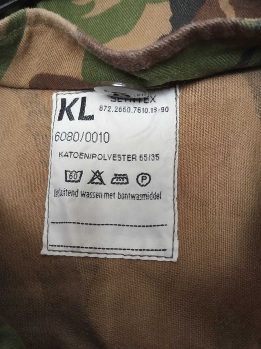 Fato macaco camuflado militar Exército Holandês KL macacão DPM