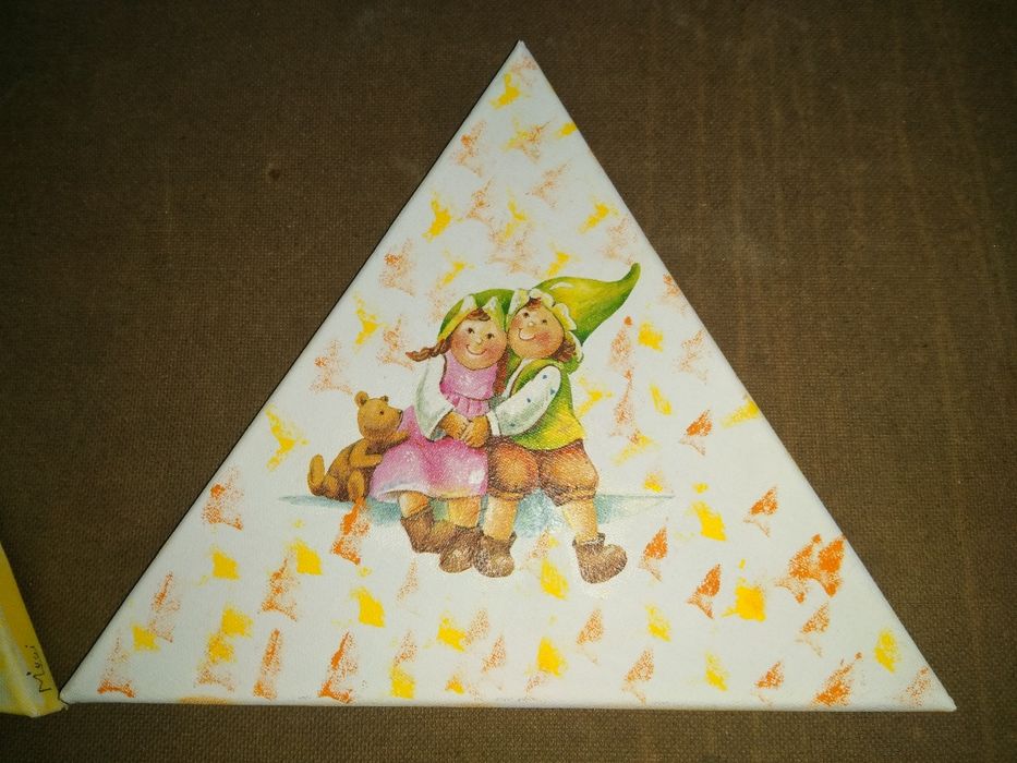 2 quadros de decoração - crianças