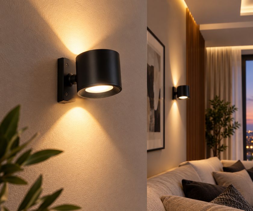 Candeeiro de parede com Luz led - 8.99€