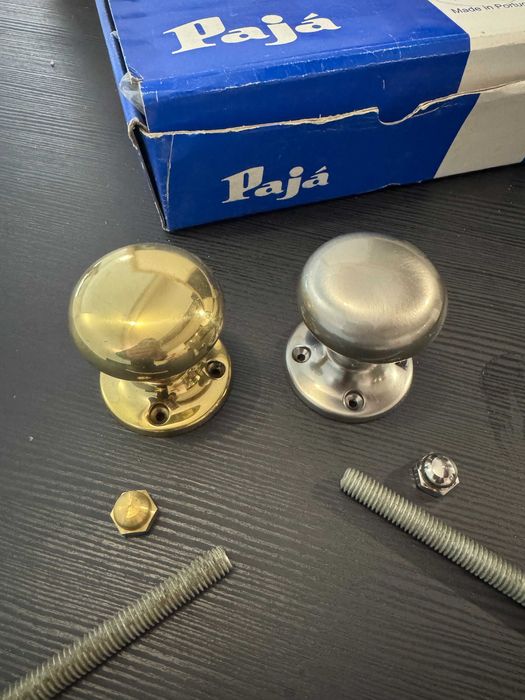 Puxador / maçaneta fixo polido 50, 55 ou 60mm PAJA