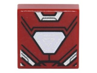 LEGO płytka 1x1 3070bpb094 ze zbroi Iron Mana sh232