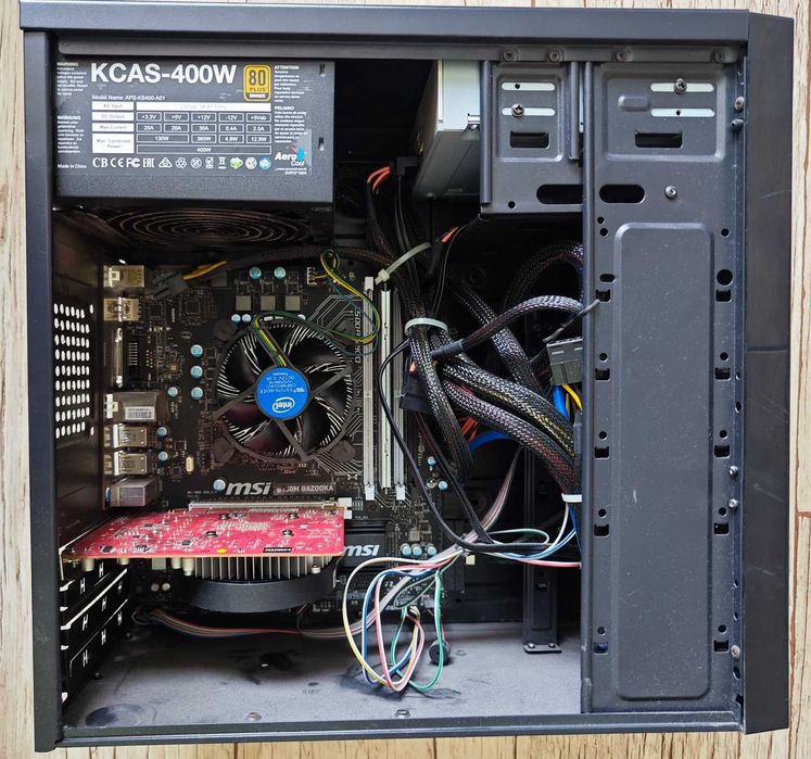 Komputer MSI I5 6600 8/256GB SSD GeForce 1050Ti markowe części