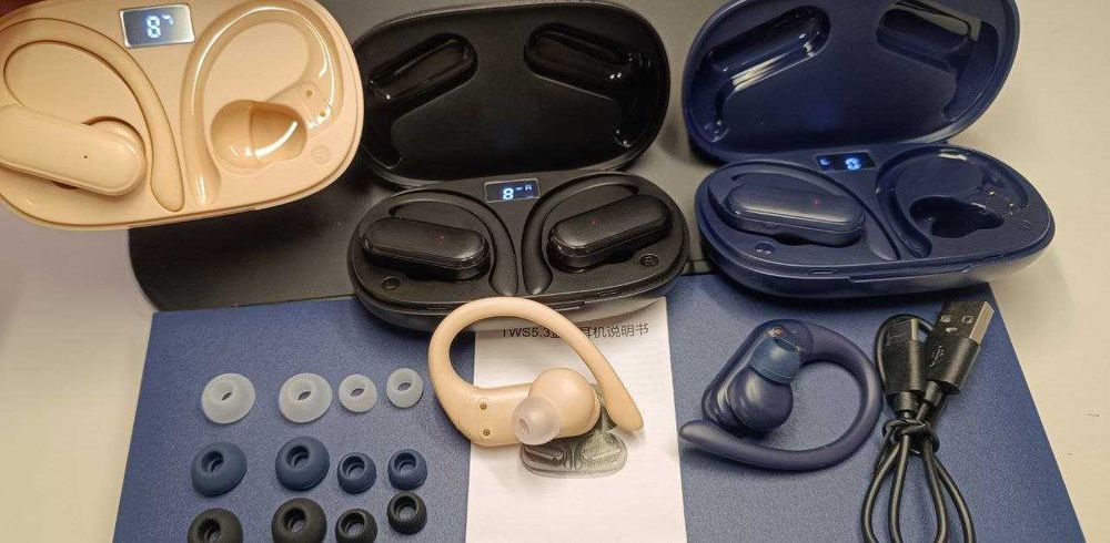 Fones de Ouvido MzyJBL-A520 TWS - Esportivo Gancho À Prova D'Água