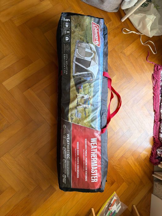 Tenda Coleman WeatherMaster 6 Pessoas com Alpendre — usada 1 vez