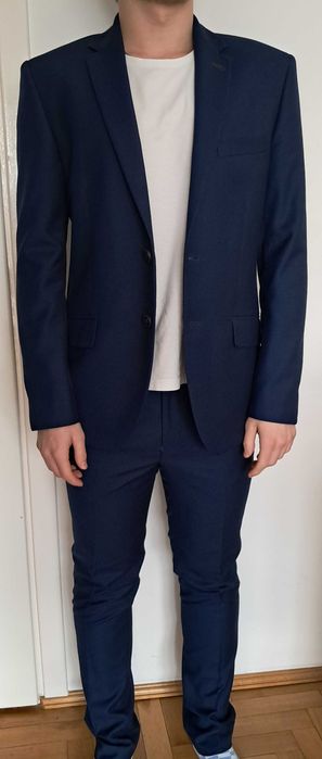 Granatowy garnitur Vestus 176/100/86
