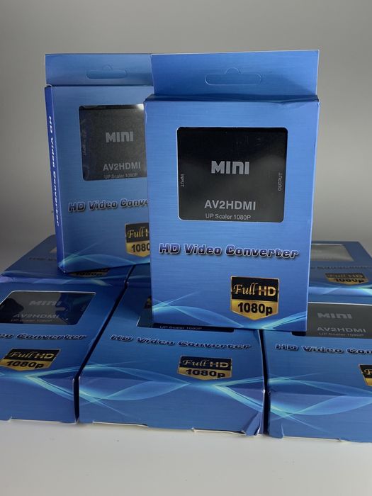 Конвертер AV RCA to HDMI тюльпан переходник, адаптер, 1080р с питанием ...