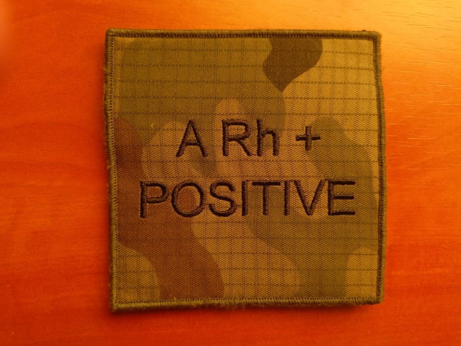 Naszywka grupa krwi ARh+