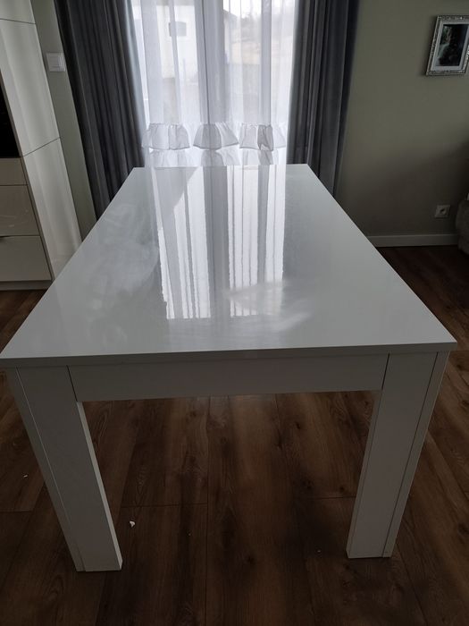 Stół biały połysk rozkładany