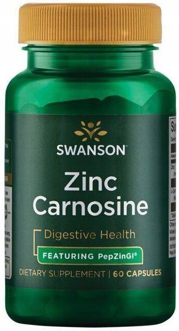 swanson zinc carnosine 60k cynk karnozyna ochrona żołądka pepzin gl