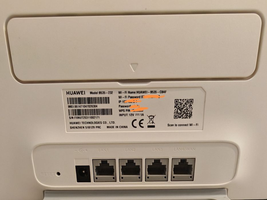 Router Huawei 4G B535-232 + 2 anteny zewnętrzne.