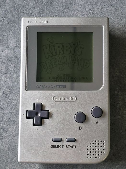 Konsola Game Boy Pocket Silver Oryginalny Stan Kolekcjonerski MGB-001