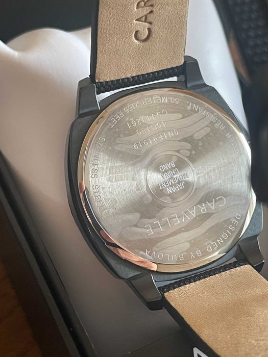 Bulova Caravelle 45B155  Czarny/Skóra Ø41 mm nowy