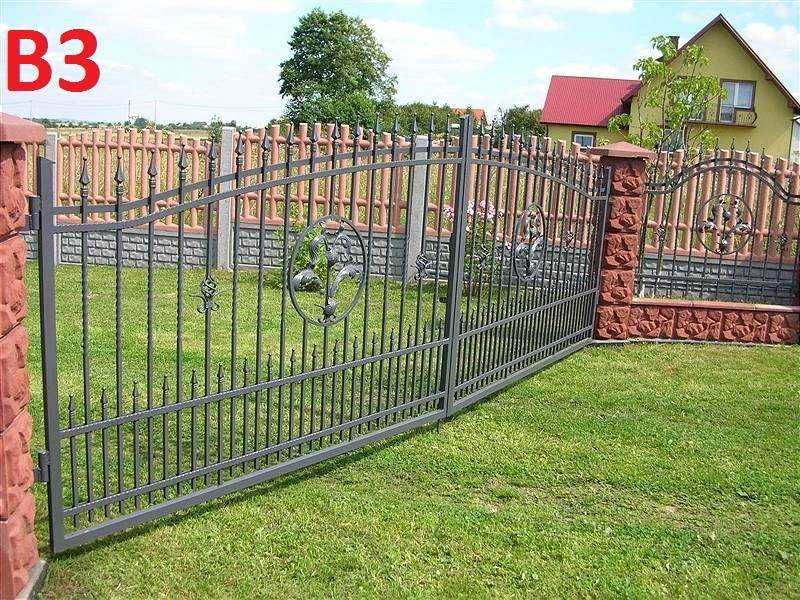 Brama kuta wjazdowa skrzydłowa przesuwna 4m do posesji