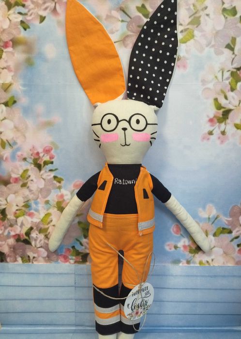 Komplet króliki tilda bawełna rękodzieło zestaw 2 sztuk