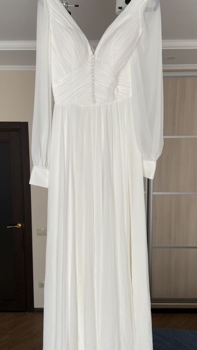 Весільна сукня, розмір s, шифонове