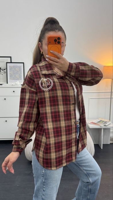 ‼️Фланелева сорочка в клітинку. ОПТ та роздріб. Розм 42-46, 48-52