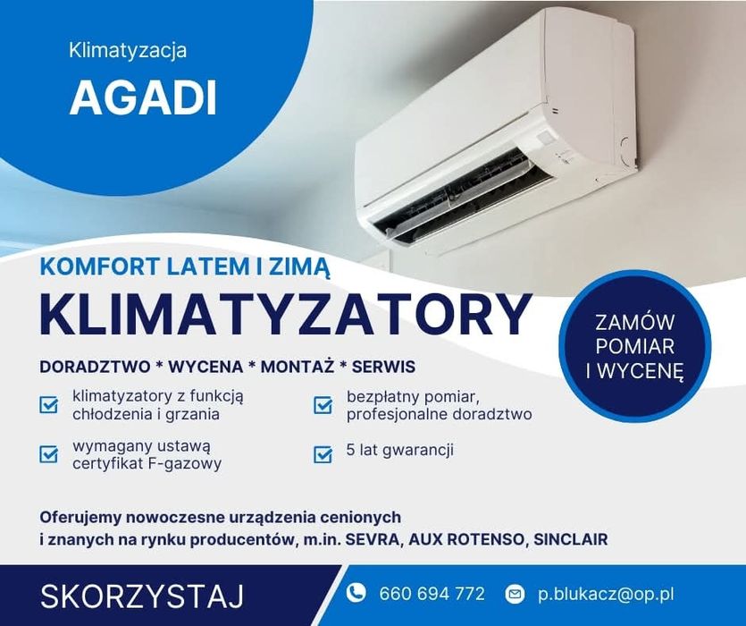 Klimatyzacja dla domów, biur