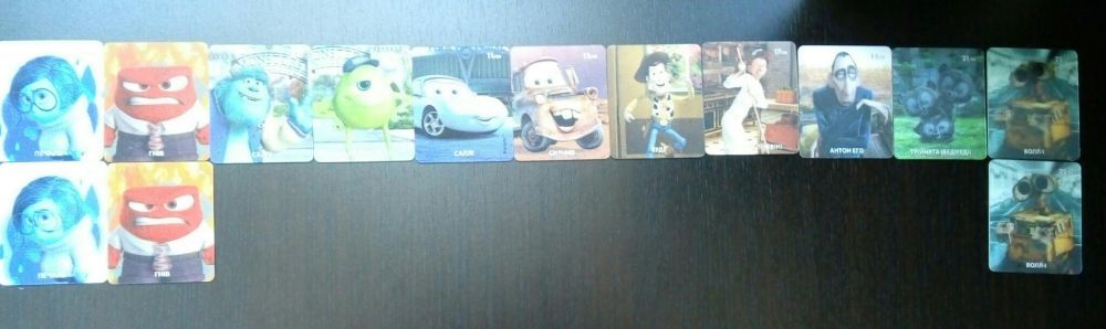 Карточки Disney из Варуса, Ледниковый период и Мыслями навыворот