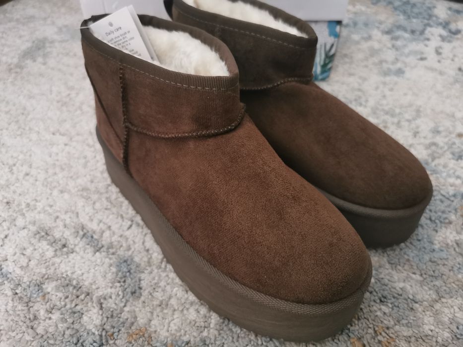 Botki śniegowce buty typu emu UGG NOWE 40 czekoladowe ocieplane