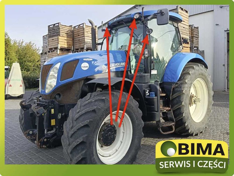 LAMPA halogen LED  New Holland T6  T7 Case Puma Massey John Deere Fend