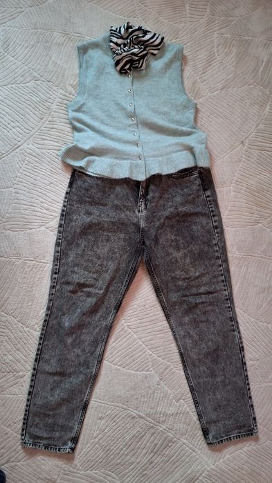 Spodnie mom fit Sinsay 44