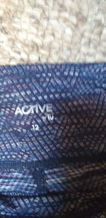 Legginsy fioletowo granatowe