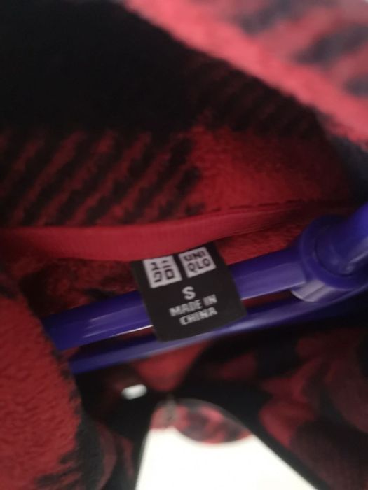 Polar męski w kratę Uniqlo rozmiar S