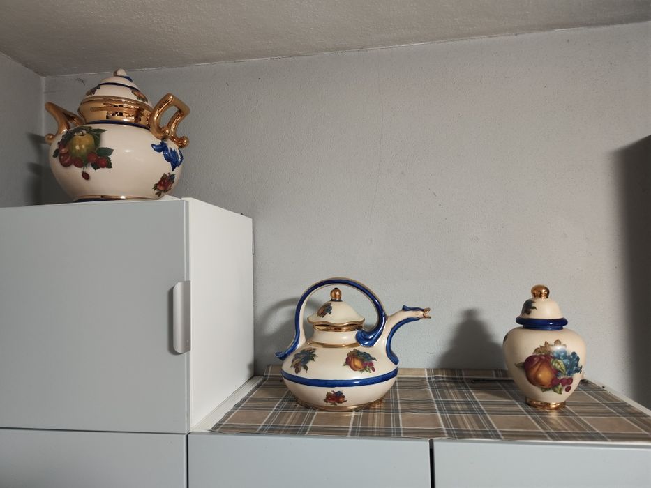 Conjunto 9 peças de loiça de decoração de cozinha