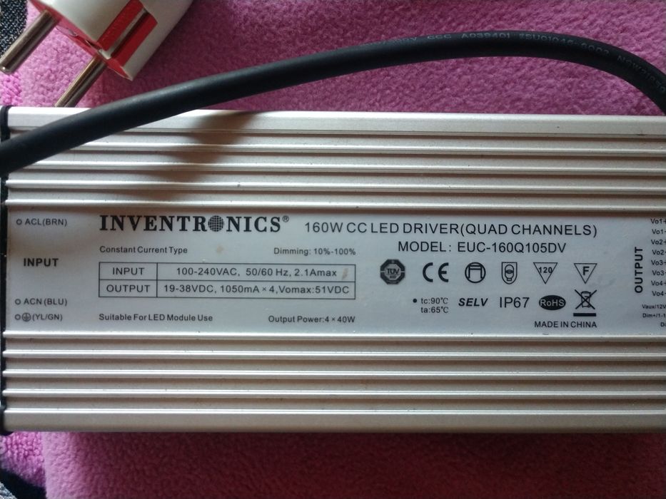 Invetronics Led driver 160W  Euc-160q105dv