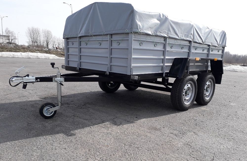 Причеп Двовісний. Гальмівний Двухосний прицеп легковий. Причіп 3.2*1.5