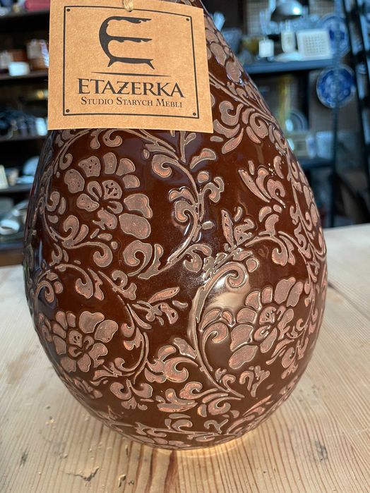 Wazon wysoki współczesny ceramika szkliwiona