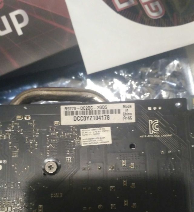 видеокарта  Asus R9-270