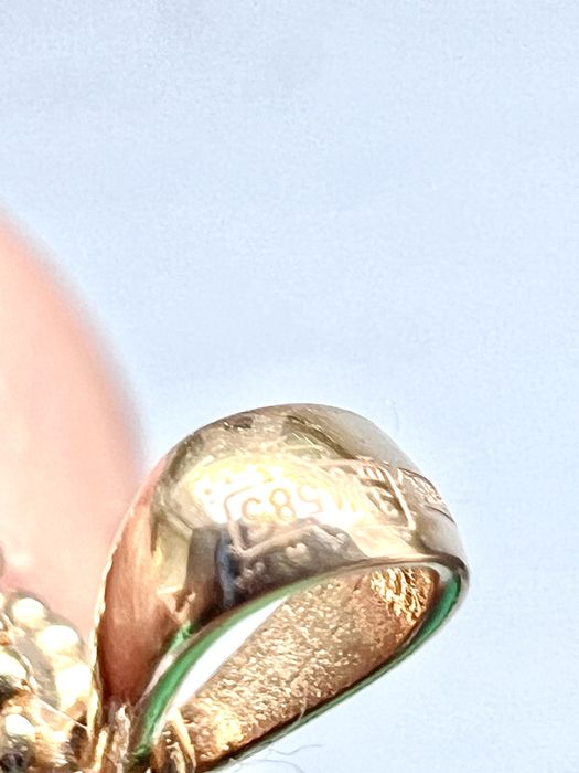 Золотой кулон Ван Клиф с оніксом