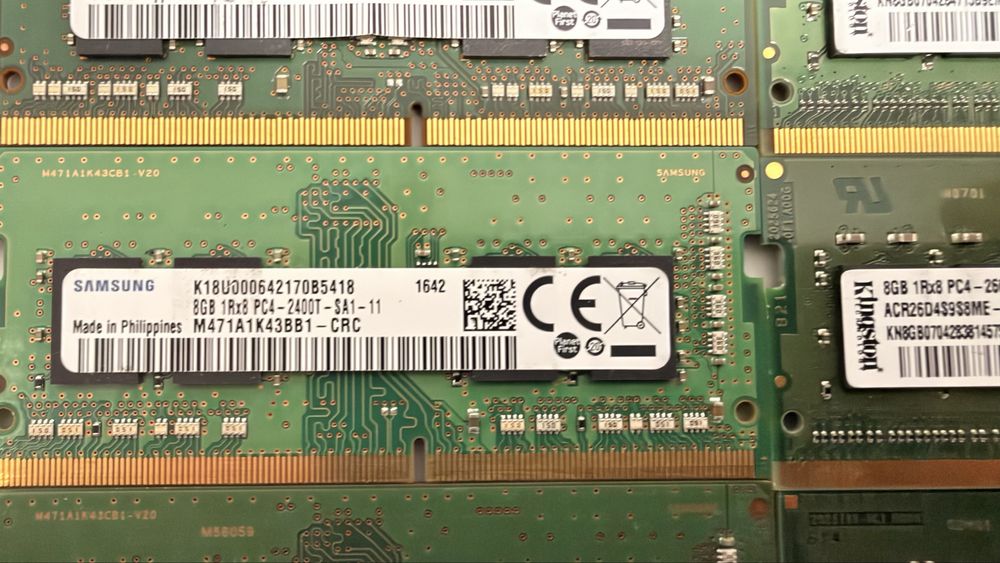 Оперативна память 8gb DDR4 SO-DIMM для ноутбуків