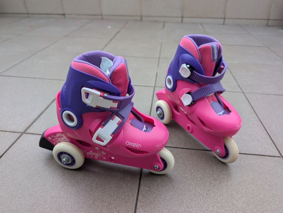 Patins cor de rosa