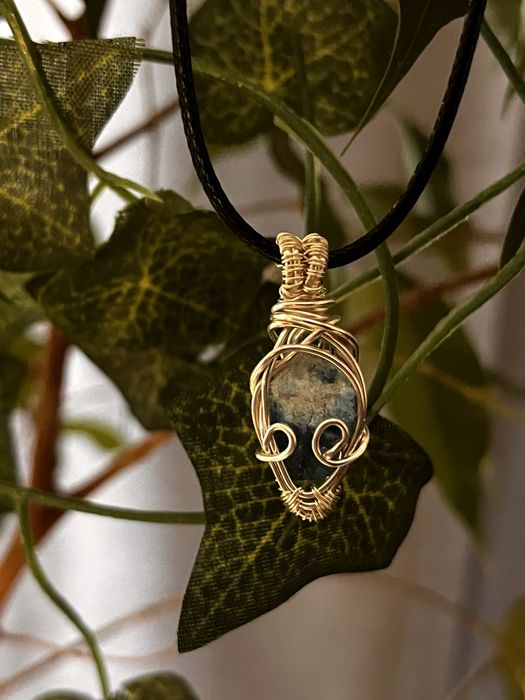 Naszyjnik handmade apatyt