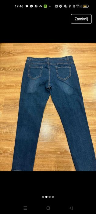 Jeansy skinny rozmiar 48