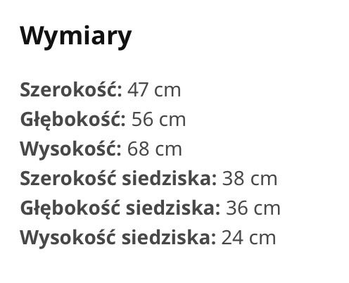 Fotel Ikea dla dzieci