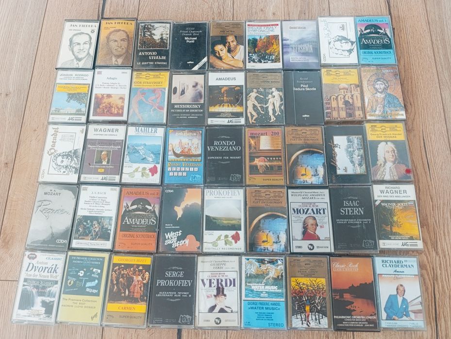 Kolekcja kaset magnetofonowych muzyka poważna