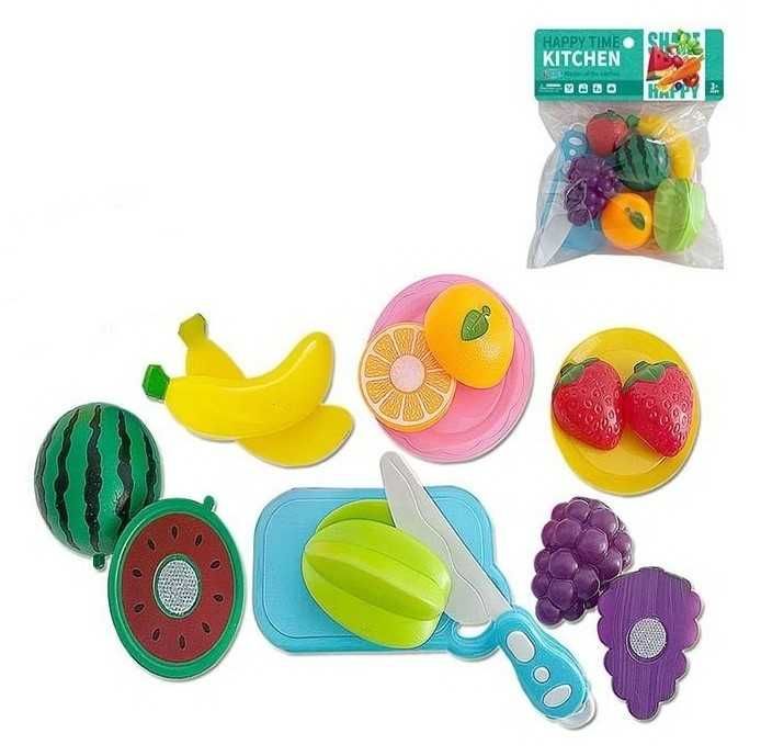 Іграшка Фрукти на липучках + посуд (998-1B/3A/3B)