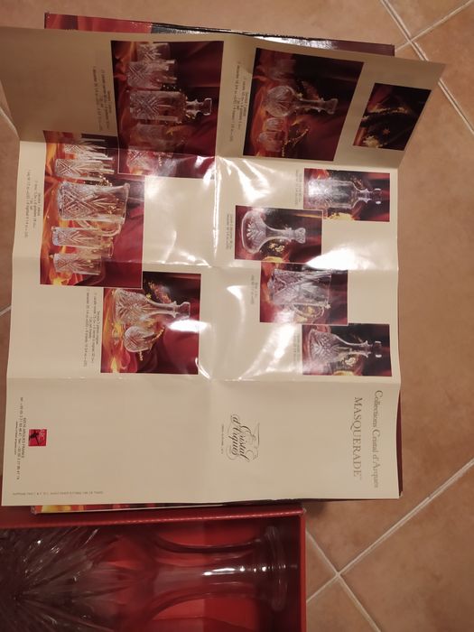 Garrafa e copos Cristal D'Arques Paris