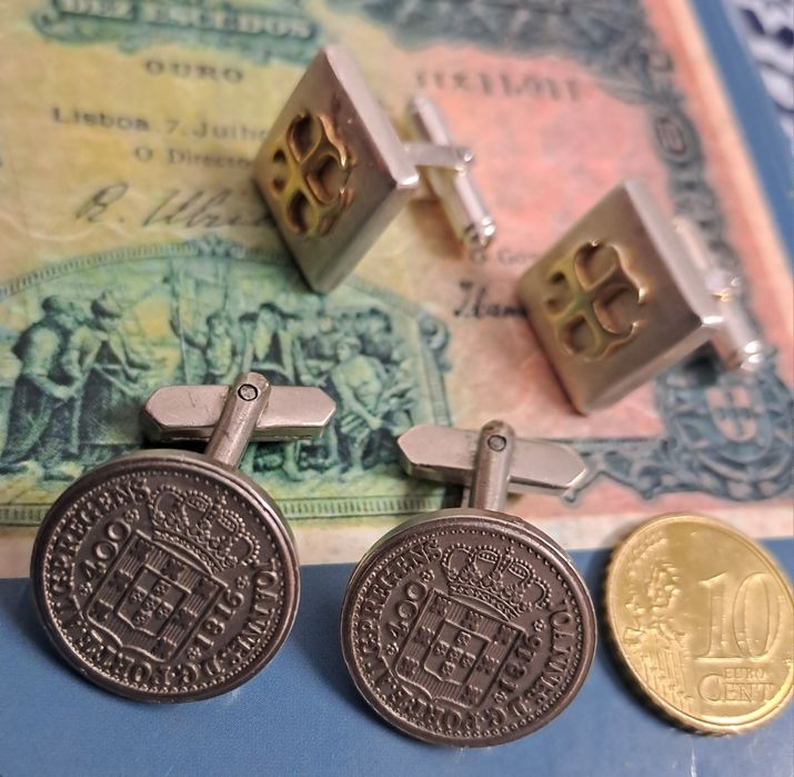 Botões punho cruzado monarquia