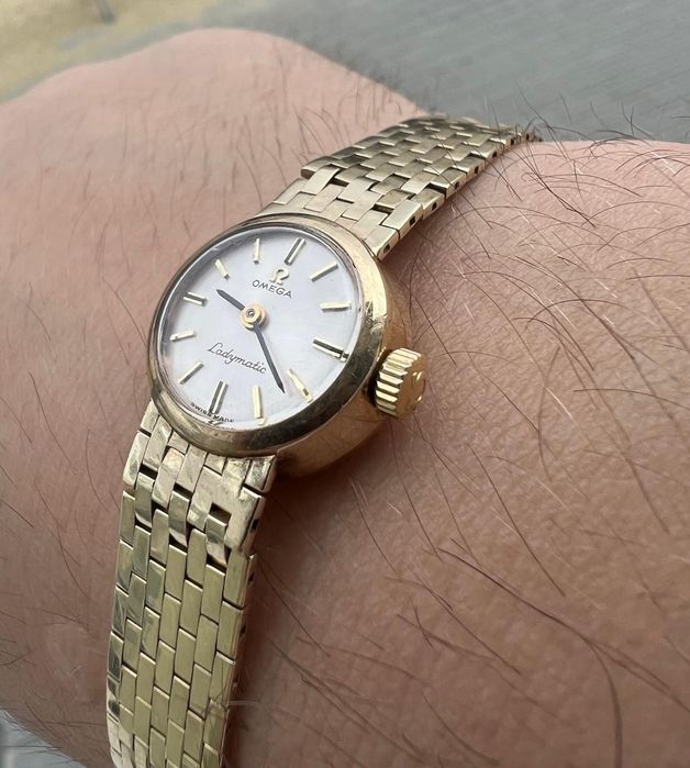 Złoty Zegarek Omega Ladymatic  14 k złoto