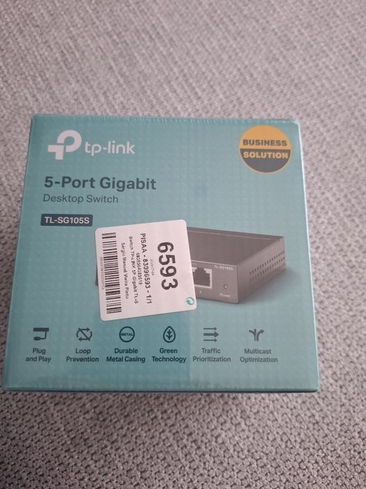 Desktop switch gigabit TP Link Selado garantia 3 anos